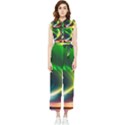 Lake Storm Neon Nature Women s Frill Top Chiffon Jumpsuit View1