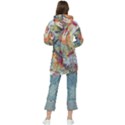 Abstract Background Pattern Women s Long Oversized Pullover Hoodie View2