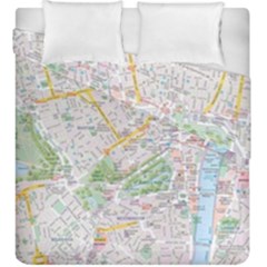 London City Map Duvet Cover Double Side (king Size) by Bedest