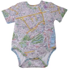 London City Map Baby Short Sleeve Bodysuit by Bedest