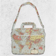 Vintage Old Antique World Map Macbook Pro 13  Shoulder Laptop Bag  by Bedest