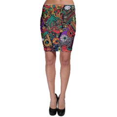 Cute Cartoon Doodle Bodycon Skirt by Bedest