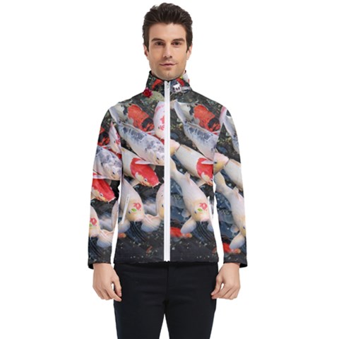 Koi Fish Nature Men s Bomber Jacket by Ndabl3x