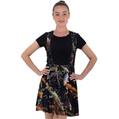 Shoal Of Koi Fish Water Underwater Velvet Suspender Skater Skirt by Ndabl3x