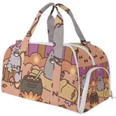 Pusheen Cute Fall The Cat Burner Gym Duffel Bag by Ndabl3x