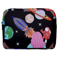 Girl Bed Space Planet Spaceship Make Up Pouch (large) by Bedest