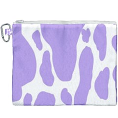 Cow Print, Aesthetic,violelilac, Animal, Purple, Simple Canvas Cosmetic Bag (xxxl)