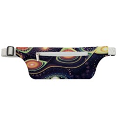 Psychedelic Trippy Abstract 3d Digital Art Active Waist Bag