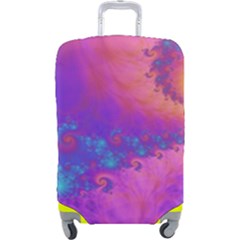 Fractal Art Artwork Magical Purple Luggage Cover (large) by Proyonanggan