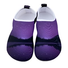 Dark Purple Aesthetic Landscape Women s Sock-style Water Shoes by Sarkoni