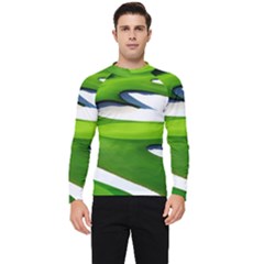 Golf Course Par Green Men s Long Sleeve Rash Guard by Sarkoni