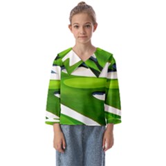 Golf Course Par Green Kids  Sailor Shirt by Sarkoni