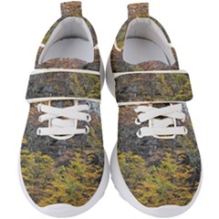 Wilderness Palette, Tierra Del Fuego Forest Landscape, Argentina Kids  Velcro Strap Shoes by dflcprintsclothing