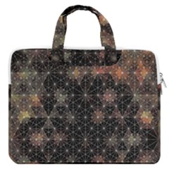 Abstract Psychedelic Geometry Andy Gilmore Sacred Macbook Pro 13  Double Pocket Laptop Bag by Sarkoni