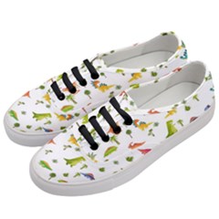 Baby Dino Seamless Pattern Women s Classic Low Top Sneakers by Sarkoni