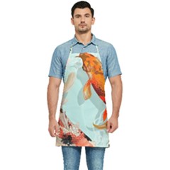 Koi Fish Kitchen Apron by Grandong