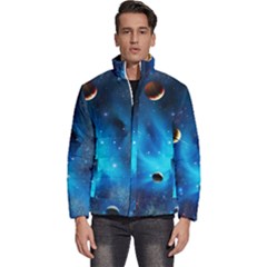 3d Universe Space Star Planet Men s Puffer Bubble Jacket Coat by Grandong