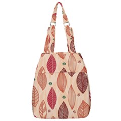 Forest Leaves Seamless Pattern With Natural Floral Center Zip Backpack by Grandong