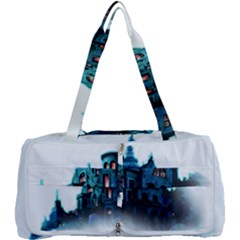 Blue Castle Halloween Horror Haunted House Multi Function Bag by Sarkoni