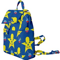 Blue Yellow October 31 Halloween Buckle Everyday Backpack by Ndabl3x