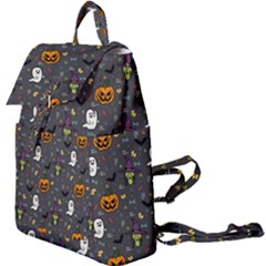 Halloween Bat Pattern Buckle Everyday Backpack by Ndabl3x