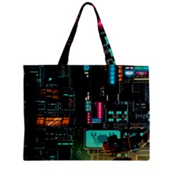 Video Game Pixel Art Zipper Mini Tote Bag by Sarkoni