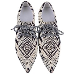 Tribal Pattern Pointed Oxford Shoes by Sobalvarro