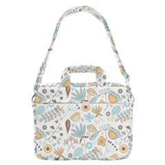 Pattern Flower Leaves, Macbook Pro 16  Shoulder Laptop Bag by Grandong