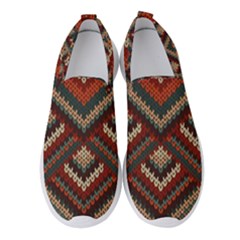 Pattern Knitting Texture Women s Slip On Sneakers by Grandong