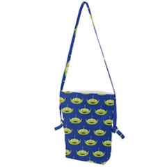 Alien Pattern Folding Shoulder Bag by Ndabl3x