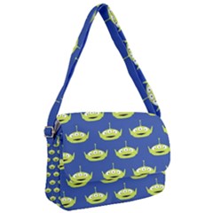 Alien Pattern Courier Bag by Ndabl3x