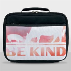 Be Kind To Animals Or Ill Kill You T- Shirt Vegan Be Kind Farm Animal Design Dairy Cow And Pig T- Sh Yoga Reflexion Pose T- Shirtyoga Reflexion Pose T- Shirt Lunch Bag by hizuto