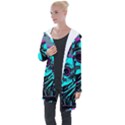 Aesthetic art  Longline Hooded Cardigan View1