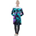 Aesthetic art  Longline Hooded Cardigan View2