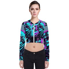 Aesthetic Art  Long Sleeve Zip Up Bomber Jacket by Internationalstore