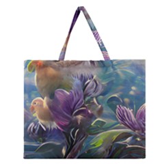 Abstract Blossoms  Zipper Large Tote Bag by Internationalstore