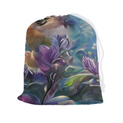 Abstract Blossoms  Drawstring Pouch (2xl) by Internationalstore