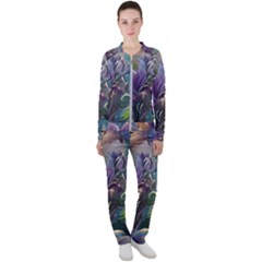 Abstract Blossoms  Casual Jacket And Pants Set by Internationalstore