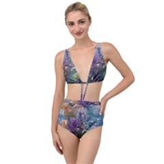 Abstract Blossoms  Tied Up Two Piece Swimsuit by Internationalstore