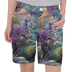 Abstract Blossoms  Women s Pocket Shorts by Internationalstore