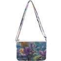 Abstract Blossoms  Double Gusset Crossbody Bag View2