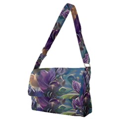 Abstract Blossoms  Full Print Messenger Bag (m) by Internationalstore