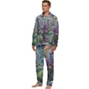 Abstract Blossoms  Men s Long Sleeve Velvet Pocket Pajamas Set View3