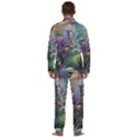 Abstract Blossoms  Men s Long Sleeve Velvet Pocket Pajamas Set View4