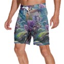 Abstract Blossoms  Men s Beach Shorts View2