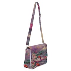 Abstract Flowers  Shoulder Bag With Back Zipper by Internationalstore