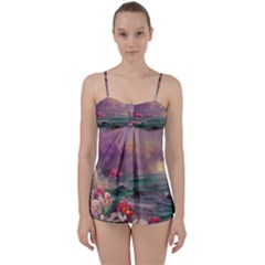 Abstract Flowers  Babydoll Tankini Set by Internationalstore