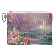 Abstract Flowers  Canvas Cosmetic Bag (xl) by Internationalstore