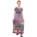 Abstract Flowers  Kids  Short Sleeve Maxi Dress View1