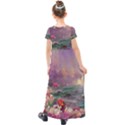 Abstract Flowers  Kids  Short Sleeve Maxi Dress View2